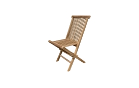 Záhradná skladacia stolička Clasic - teak