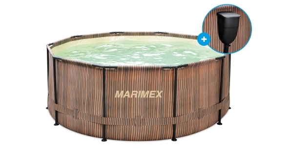 Bazén Marimex Florida 3,66x1,22 m so zabudovaným skimmerom - motív TEAK