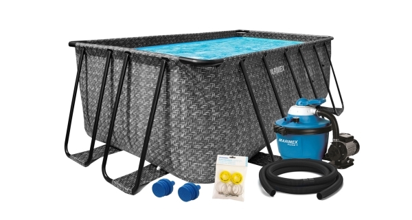 Bazén Marimex Florida Premium 2,15x4,00x1,22 m s pieskovou filtráciou a príslušenstvom - motív RATAN
