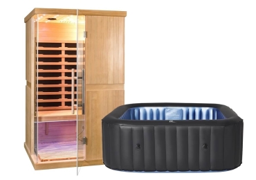 Infrasauna Marimex Elegant 3001L + Vírivý bazén MSPA Tekapo C-TE041